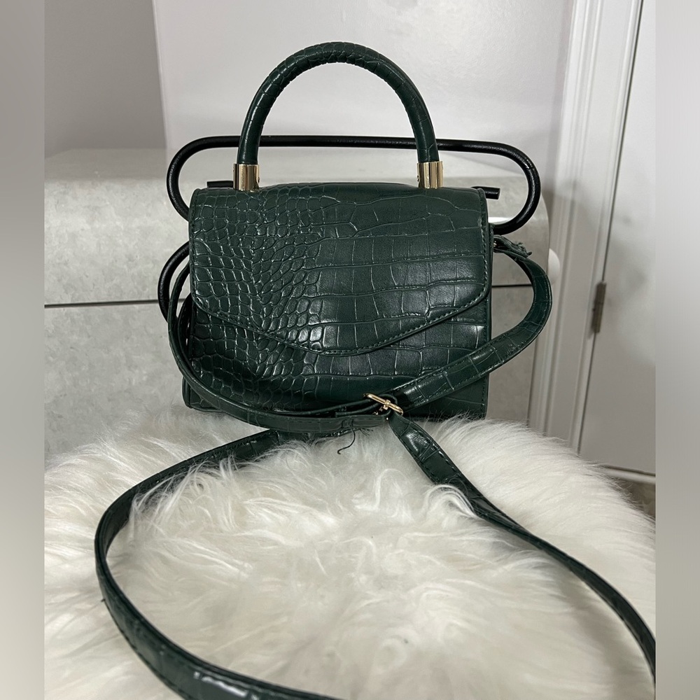 DARK GREEN MINI SHOULDER BAG